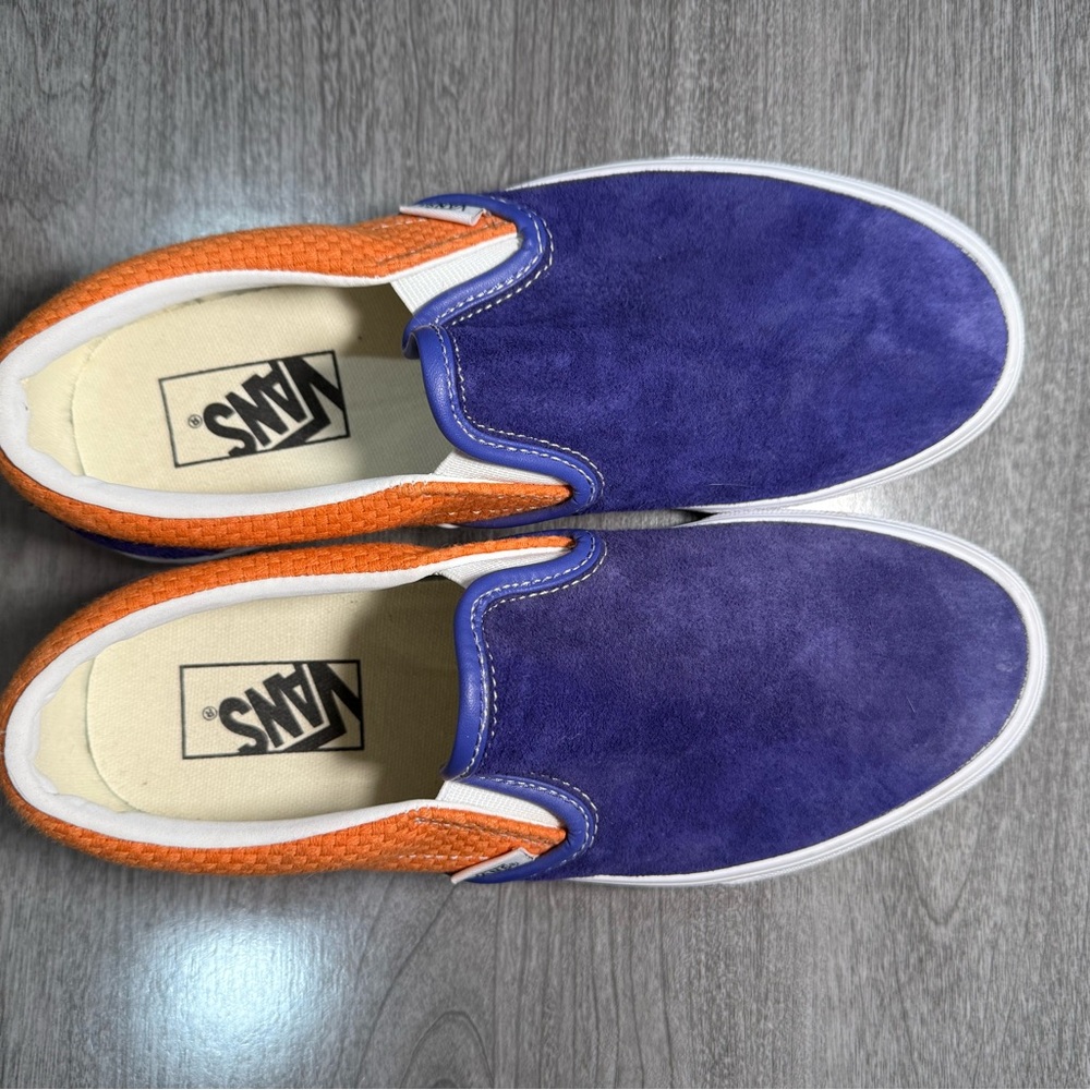 Vans Purple/blue and Orange Slip-On Sneakers - Picture 2 of 4